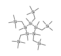 1,2,3,4,5-Pentamethyl-1,2,3,4,5-pentakis-trimethylsilanylmethyl-pentasilolane结构式