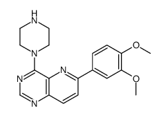 6-(3,4-dimethoxyphenyl)-4-piperazin-1-ylpyrido[3,2-d]pyrimidine Structure