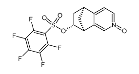 (5S,7R,8S)-7-(((perfluorophenyl)sulfonyl)oxy)-5,6,7,8-tetrahydro-5,8-methanoisoquinoline 2-oxide Structure