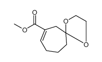 1,4-Dioxaspiro[4.6]undec-7-ene-7-carboxylic acid, methyl ester Structure