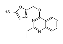 5-[(2-ethylquinazolin-4-yl)oxymethyl]-3H-1,3,4-oxadiazole-2-thione Structure