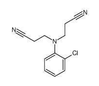 3-[2-chloro-N-(2-cyanoethyl)anilino]propanenitrile Structure