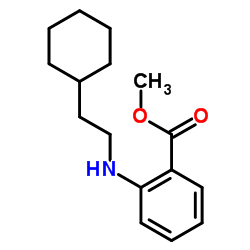 Methyl 2-[(2-cyclohexylethyl)amino]benzoate Structure