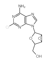 [2-(6-amino-2-chloro-purin-9-yl)-3,6-dioxabicyclo[3.1.0]hex-4-yl]methanol picture