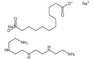 dodecanedioic acid, sodium salt, compound with N-(2-aminoethyl)-N'-[2-[(2-aminoethyl)amino]ethyl]ethylenediamine Structure