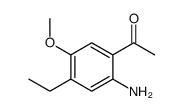 1-(2-氨基-4-乙基-5-甲氧基苯基)-乙酮结构式