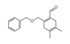 4,5-Dimethyl-2-benzyloxymethyl-cyclohexa-1,4-dien-1-carbaldehyd结构式