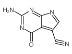 2-Amino-5-cyano-4-oxo-4H-pyrrolo[2,3-d]pyrimidine structure