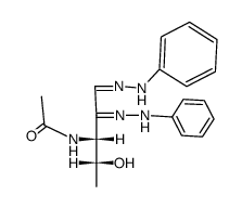 3-Acetylamino-3,5-didesoxy-D-xylose-phenylosazon Structure