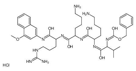 N-CBZ-VAL-LYS-LYS-ARG 4-METHOXY-BETA-NAPHTHYLAMIDE TRIHYDROCHLORIDE Structure