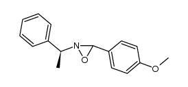 3-(4-methoxyphenyl)-2-((S)-1-phenylethyl)-1,2-oxaziridine Structure