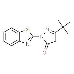 1-BENZOTHIAZOL-2-YL-3-(TERT-BUTYL)-2-PYRAZOLIN-5-ONE structure