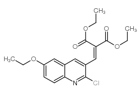 2-CHLORO-6-ETHOXY-3-(2,2-DIETHOXYCARBONYL)VINYLQUINOLINE结构式