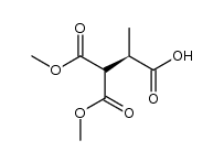 (R)-4-methoxy-3-(methoxycarbonyl)-2-methyl-4-oxobutanoic acid Structure