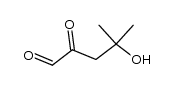 4-hydroxy-4-methyl-2-oxo-pentanal结构式