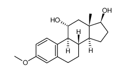 3-Methoxyestra-1,3,5(10)-triene-11α,17β-diol Structure