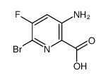 3-amino-6-bromo-5-fluoropyridine-2-carboxylic acid Structure