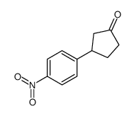 3-(4-nitrophenyl)cyclopentan-1-one Structure