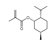 (1S,2S,5R)-2-isopropyl-5-methylcyclohexyl methacrylate structure