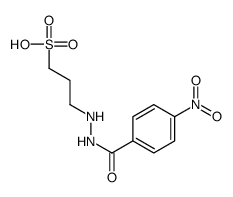 3-[2-(4-nitrobenzoyl)hydrazinyl]propane-1-sulfonic acid Structure