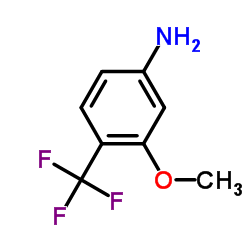 3-甲氧基-4-(三氟甲基)苯胺结构式