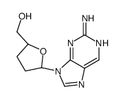 [(2S,5R)-5-(2-aminopurin-9-yl)oxolan-2-yl]methanol Structure