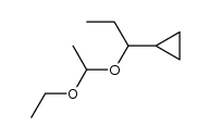 1-cyclopropyl-1-(1-ethoxyethoxy)propane结构式