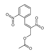 [(Z)-2-nitro-3-(2-nitrophenyl)prop-2-enyl] acetate Structure