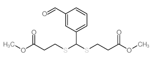 DIMETHYL 3,3'-(((3-FORMYLPHENYL)METHYLENE)BIS(SULFANEDIYL))DIPROPANOATE结构式