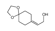 2-(1,4-dioxaspiro[4.5]decan-8-ylidene)ethanol结构式