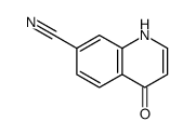 4-OXO-1,4-DIHYDROQUINOLINE-7-CARBONITRILE结构式