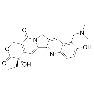 Topotecan hydrochloride hydrate Structure