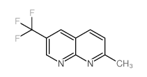 2-甲基-6-(三氟甲基)-1,8-萘啶结构式