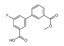 3-fluoro-5-(3-methoxycarbonylphenyl)benzoic acid Structure