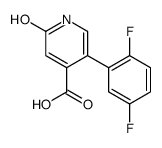 5-(2,5-difluorophenyl)-2-oxo-1H-pyridine-4-carboxylic acid结构式