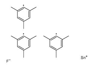 fluoro-tris(2,4,6-trimethylphenyl)stannane Structure