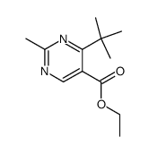 ethyl 4-tert-butyl-2-methylpyrimidine-5-carboxylate Structure