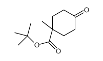 tert-butyl 1-Methyl-4-oxocyclohexanecarboxylate structure