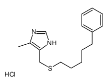 5-methyl-4-(5-phenylpentylsulfanylmethyl)-1H-imidazole,hydrochloride结构式