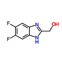 (5,6-Difluoro-1H-benzimidazol-2-yl)methanol结构式