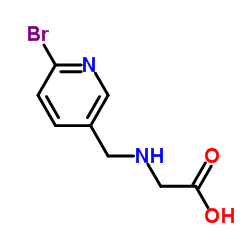 N-[(6-Bromo-3-pyridinyl)methyl]glycine结构式