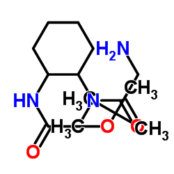 2-Methyl-2-propanyl {2-[glycyl(methyl)amino]cyclohexyl}carbamate结构式