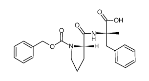 Z-L-Pro-L-(αMe)Phe-OH Structure