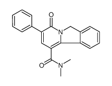 N,N-dimethyl-4-oxo-3-phenyl-6H-pyrido[2,1-a]isoindole-1-carboxamide Structure