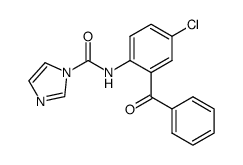 N-(2-benzoyl-4-chlorophenyl)-1H-imidazole-1-carboxamide结构式