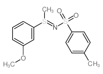 Benzenesulfonamide,N-[(3-methoxyphenyl)methyl-l4-sulfanylidene]-4-methyl-结构式