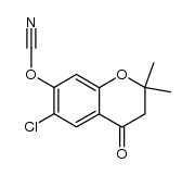 6-chloro-7-cyanato-2,2-dimethylchroman-4-one Structure