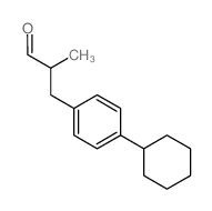 Benzenepropanal,4-cyclohexyl-a-methyl- Structure