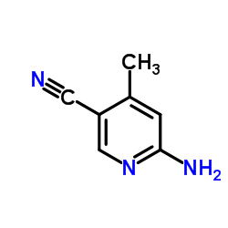 2-Amino-5-cyano-4-picoline structure