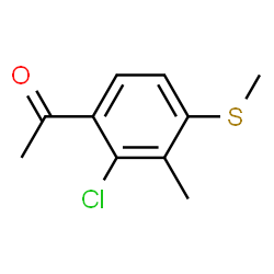 1-(2-CHLORO-3-METHYL-4-METHYLSULFANYL-PHENYL)-ETHANONE structure